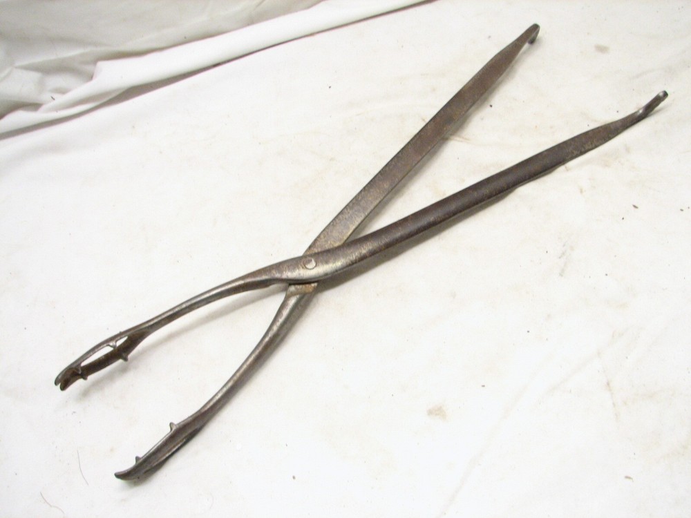 Antique 1890 Patent Pig Puller Veterinary Forceps Birthing Tool