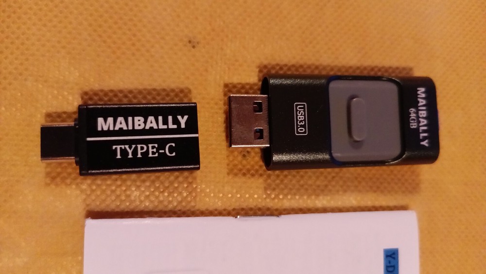 MAIBALLY 64GB USB Flash Drive For-Iphone, Android,PC