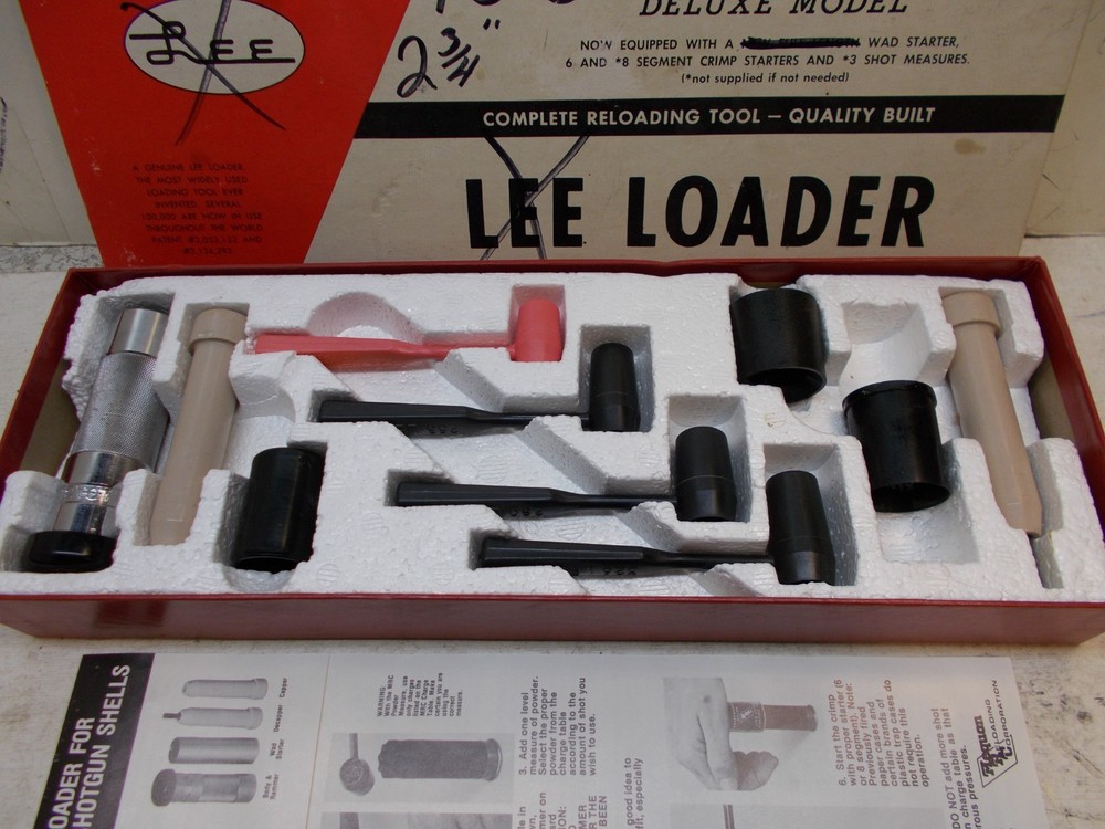 lee loader deluxe model 16ga 2-3/4 ' shot shell hand loader