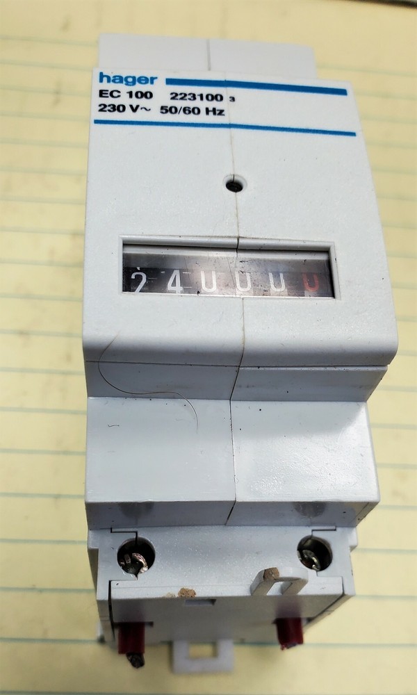 Hager Mechanical Counter 223100, Ec 100, 230 Volt WORKING PULL [OF33]