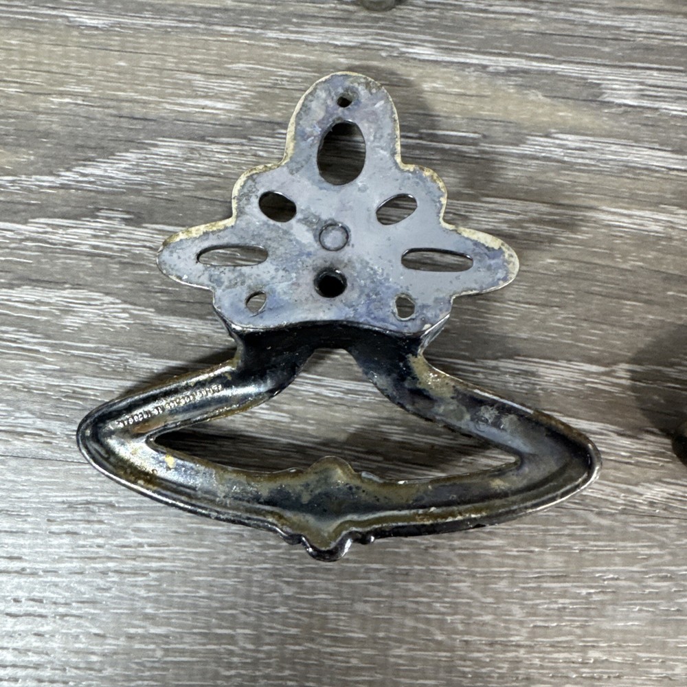 1960’s Atomic Retro Mid Century Modern MCM Drawer Pull Knob Brass Ring Pull (16)
