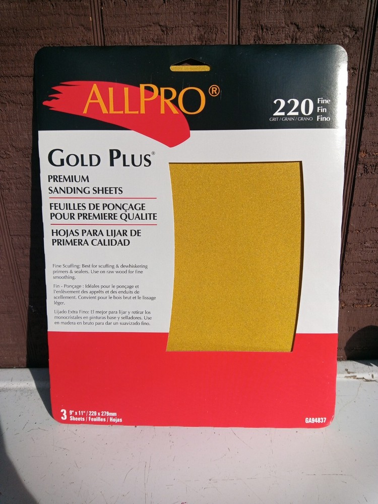 220 Grit Sanding Sheet