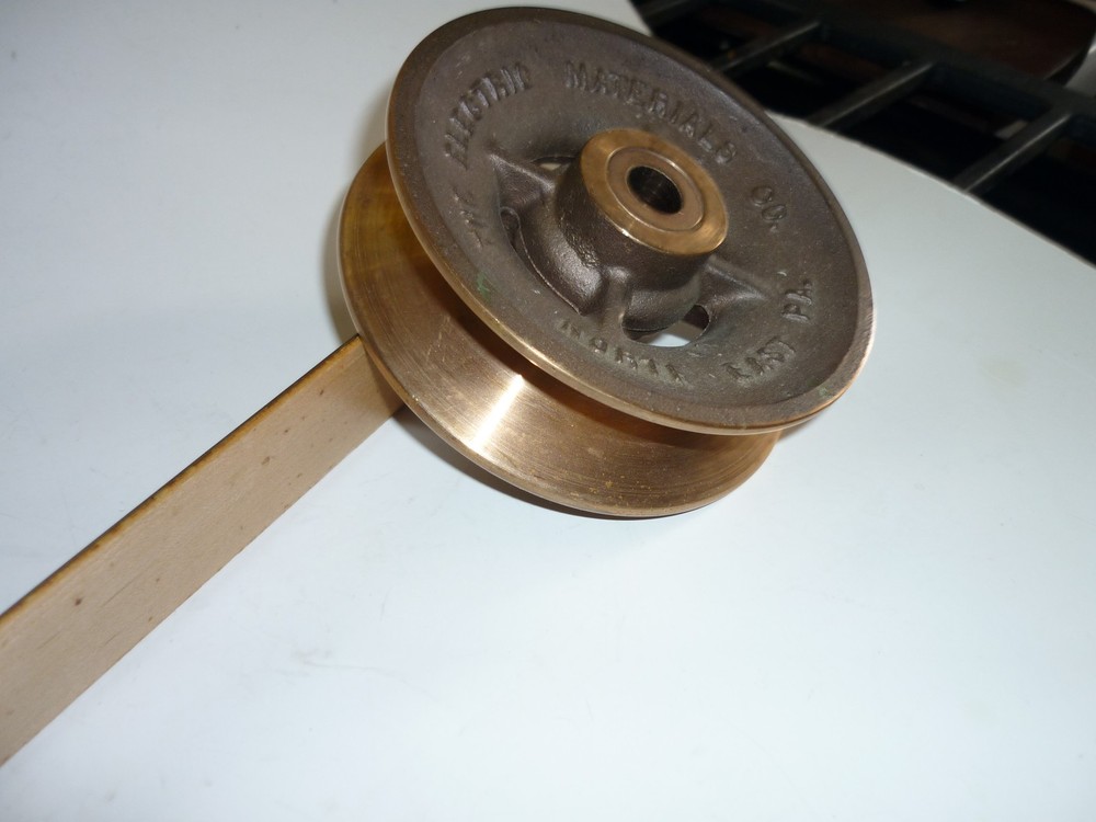 Vintage Brass 4 Inch Pulley