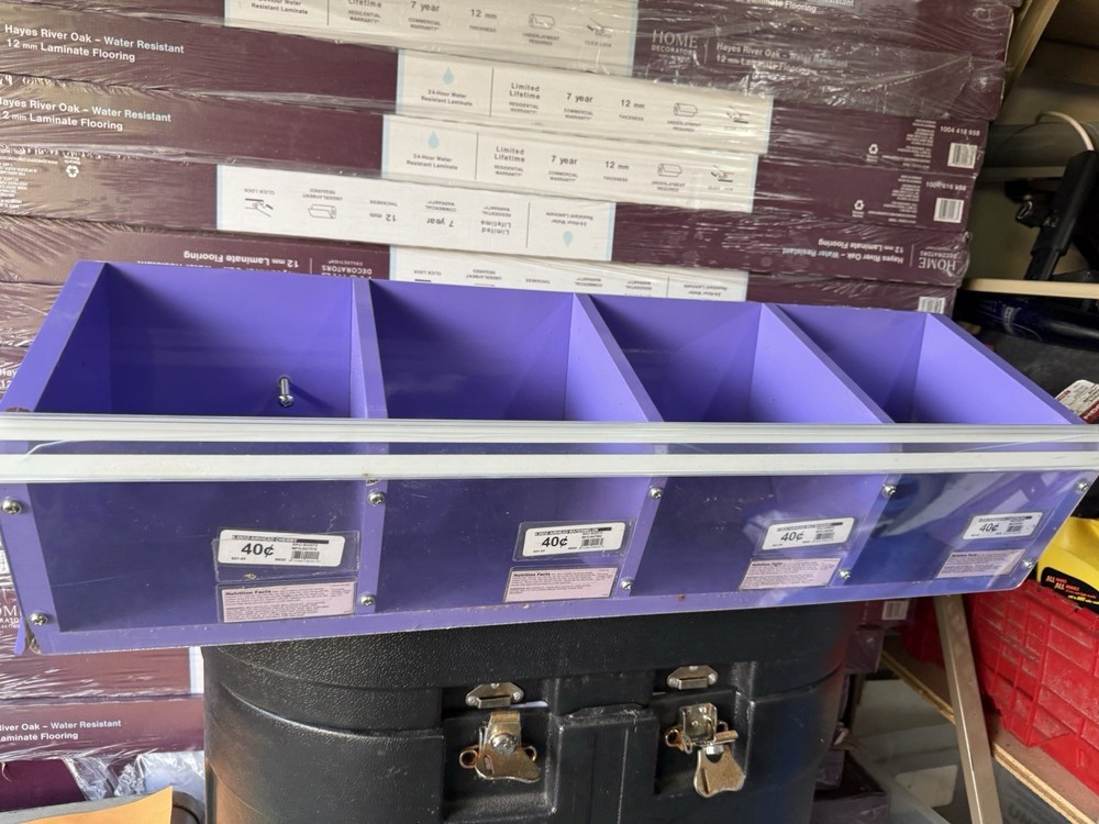 store display shelf container wall mounting clear front open Hanging Container