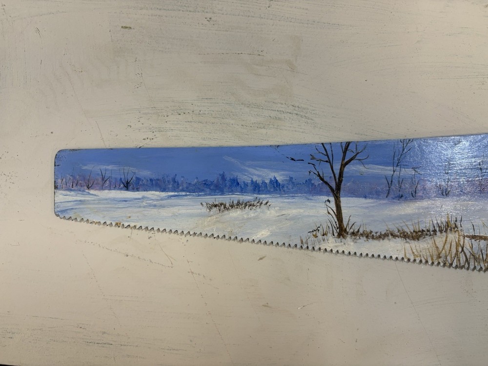 Hand Painted Saw