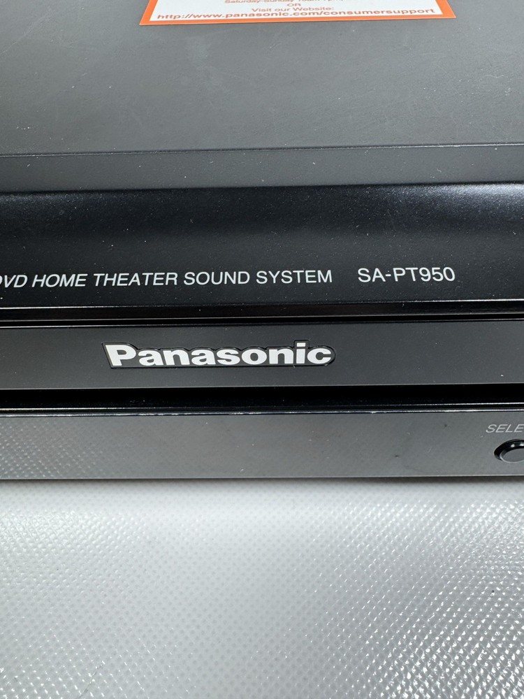 Panasonic SA-PT950 DVD Home Theater System 5 Disc Changer w/Dig. Transmitter