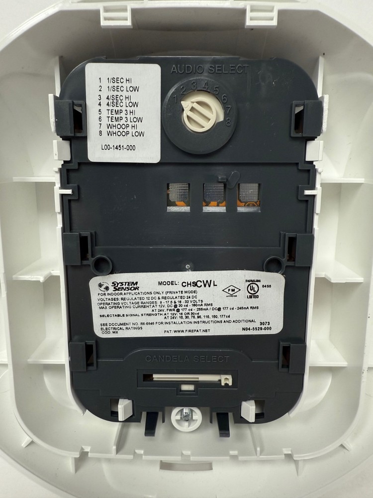 SYSTEM SENSOR CHSCWL CEILING CHIME STROBE WHITE 3073 NEW OPEN BOX