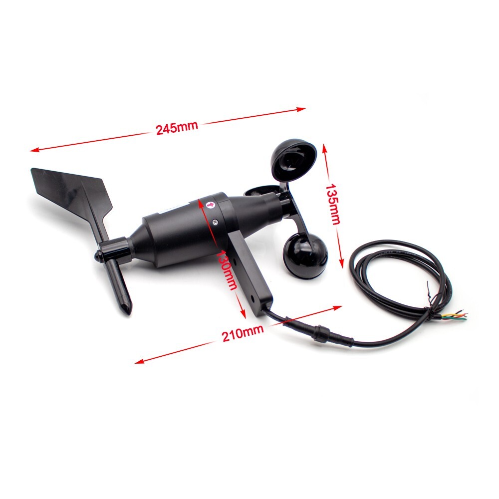 Wind Speed and Direction Sensor Anemometer Outdoor Wind Direction Transmitter