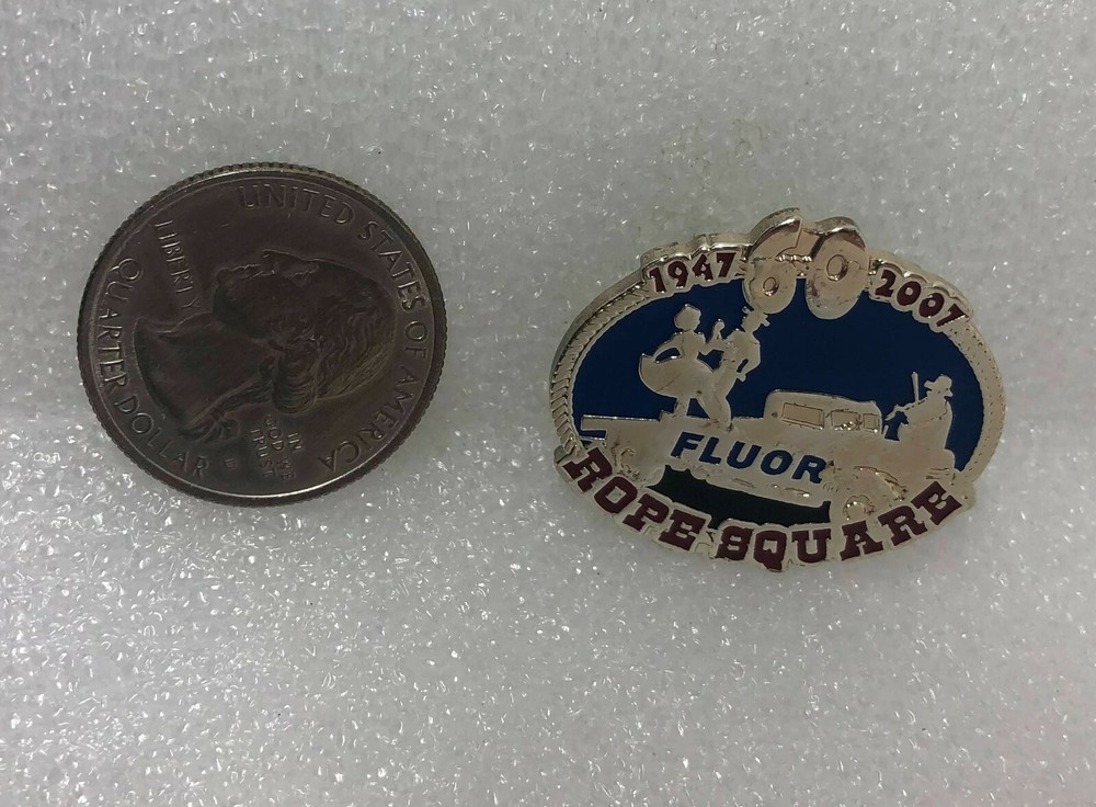 2007 60 Years Fluor Canada Rope Square Pin