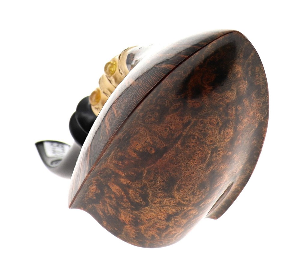 Pipe C-pipe GRUPPO 6 BAMBOO brown smooth shape freehand bent pickaxe