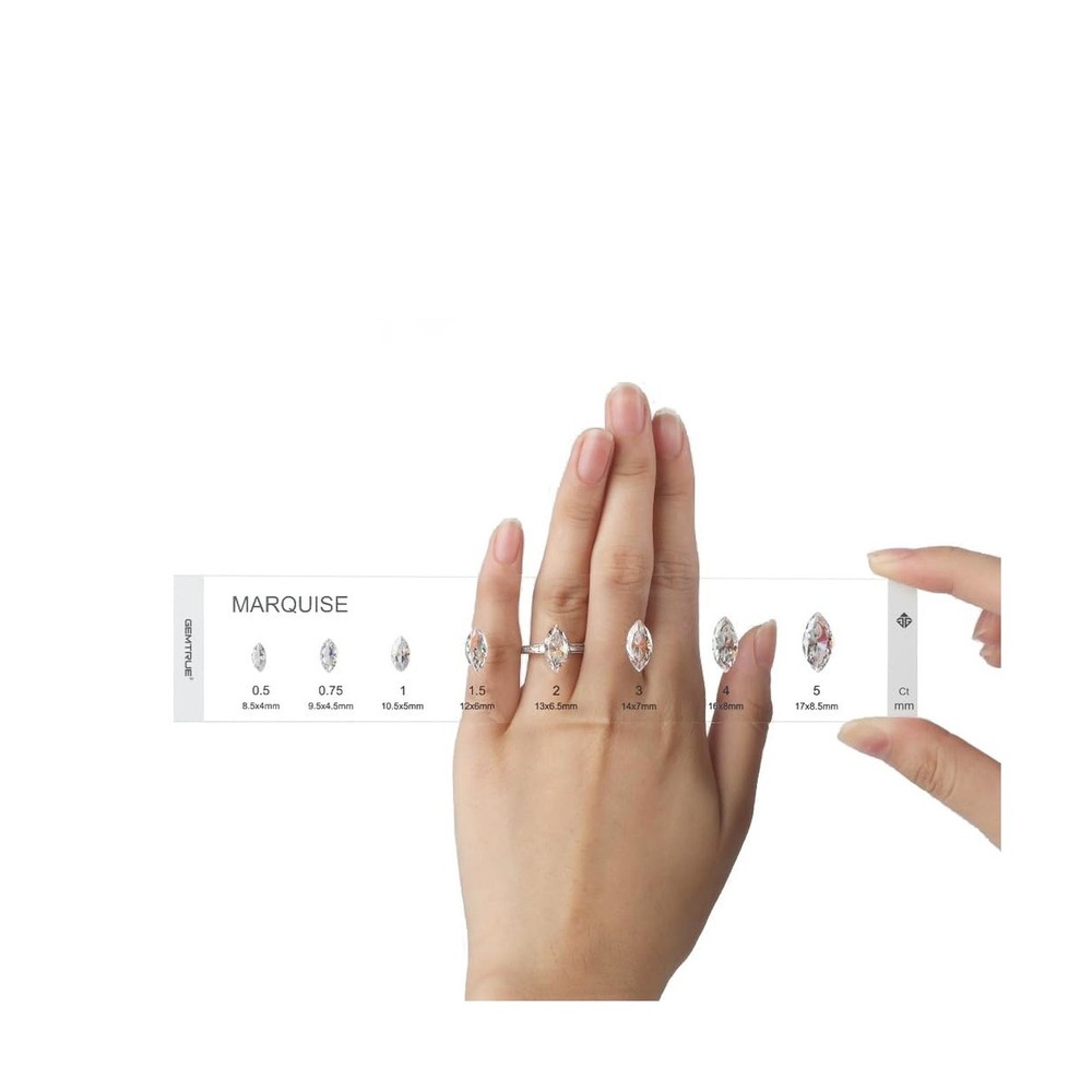 gemtrue Diamond Selector Kit - Visual Diamond Size and Shape Kit 5A Standard ...