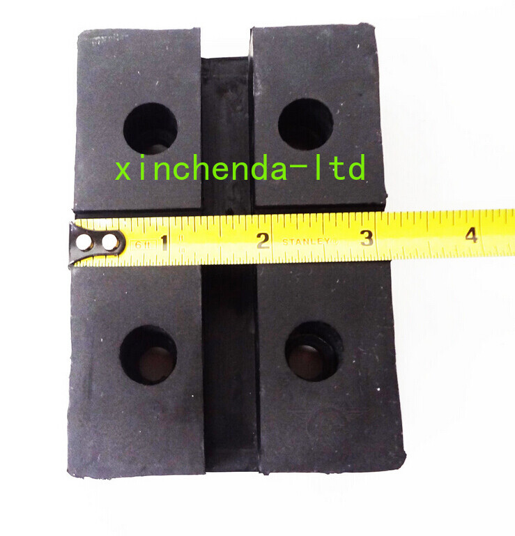 RECTANGULAR RUBBER ARM PAD FOR GLOBE LIFT -SET OF 4 PADS- RECTANGLE 4 BOLT STYLE