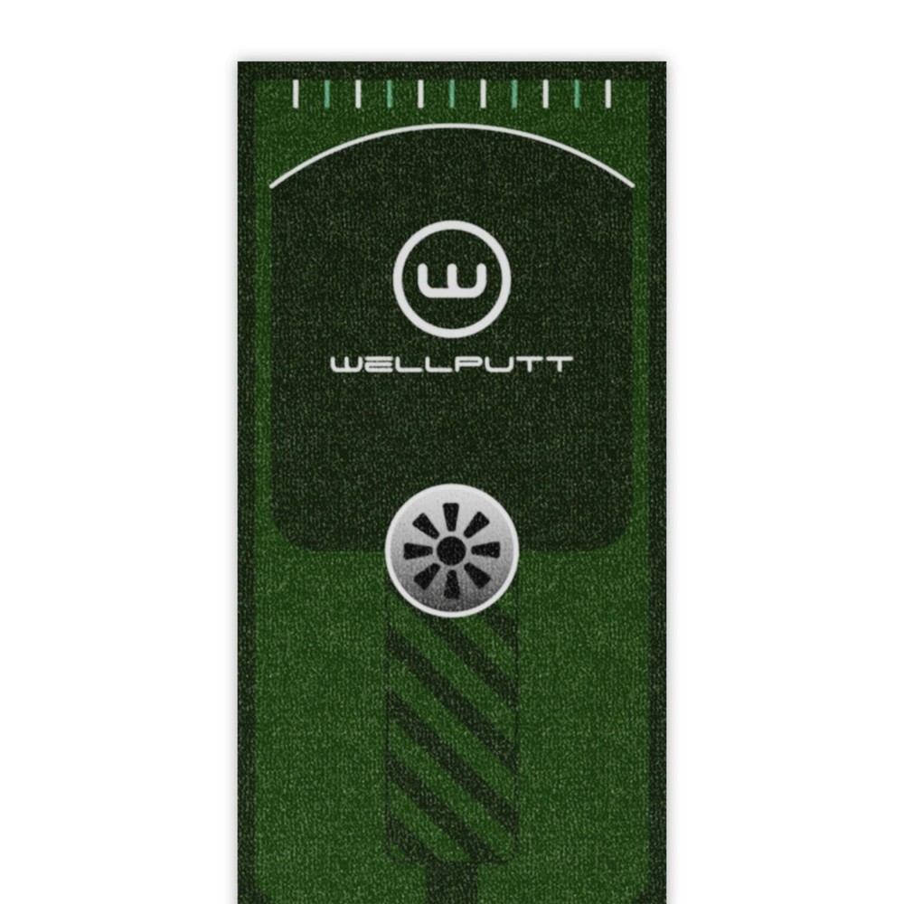 WELLPUTT - Golf Putting Training Mat - 8ft Essential
