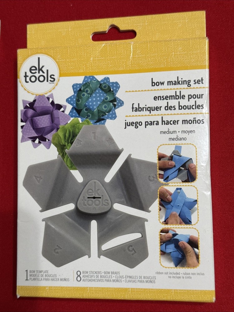 Lot EK Tools Bow Making Set - Mini Bowdabra - NEW