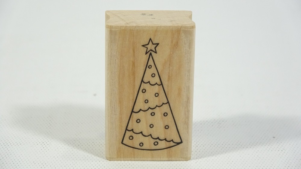 A Muse Art Rubber Stamp Holiday Tree 2-2172D