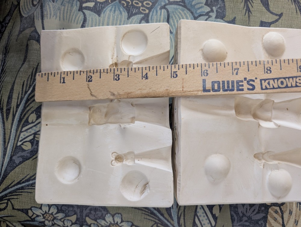Tiny Cat Mouse Vintage Slip Casting Ceramic Mold