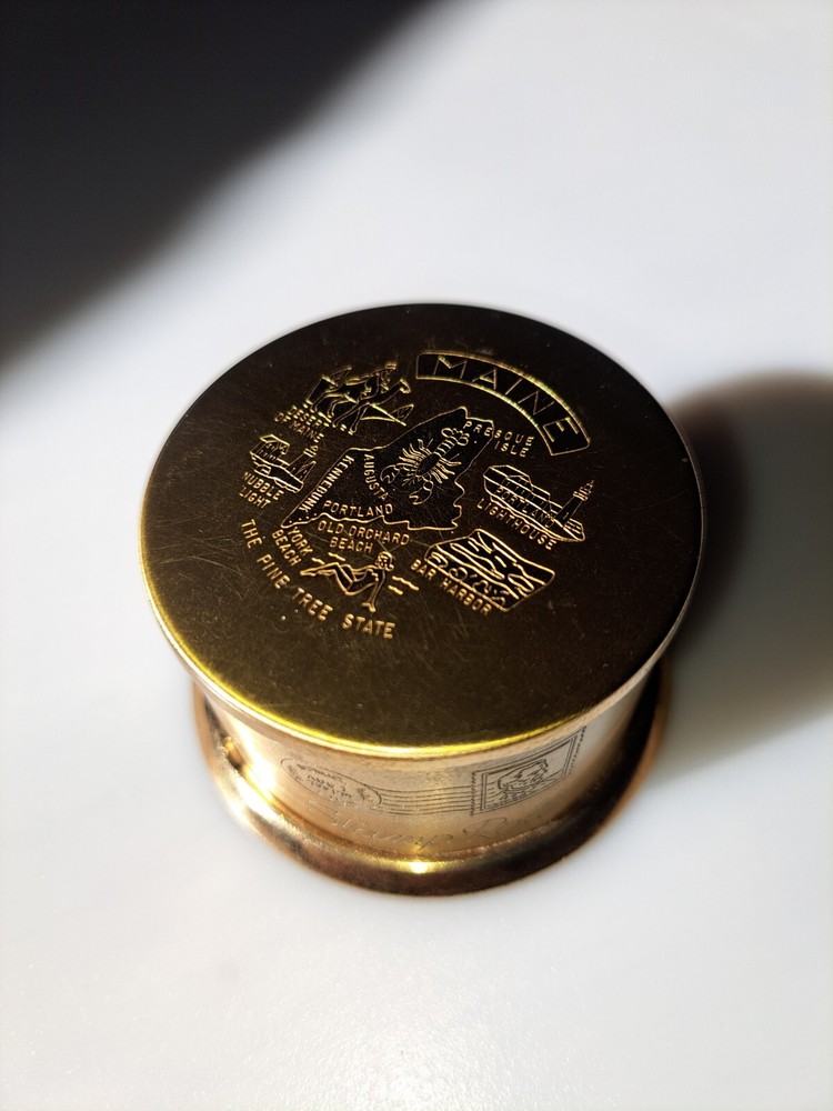Vintage Maine Stamp Roll Dispenser