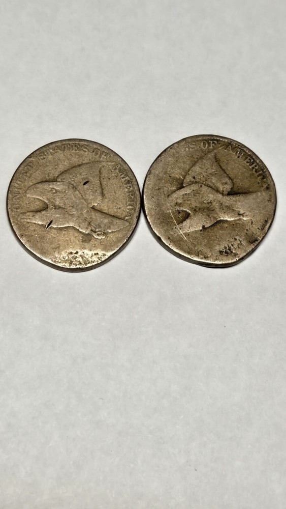 1858 flying eagle cent And 1857 Weak Dates