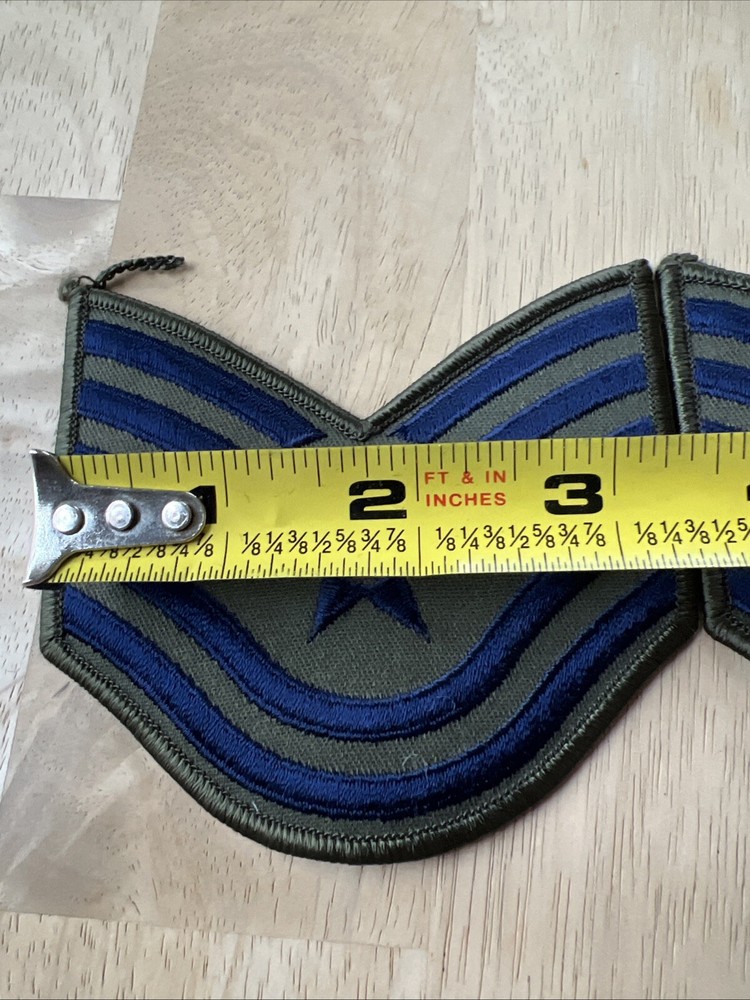 Vintage US Air Force Tech Sergeant Rank Patch Insignia E-6 E6 USAF.