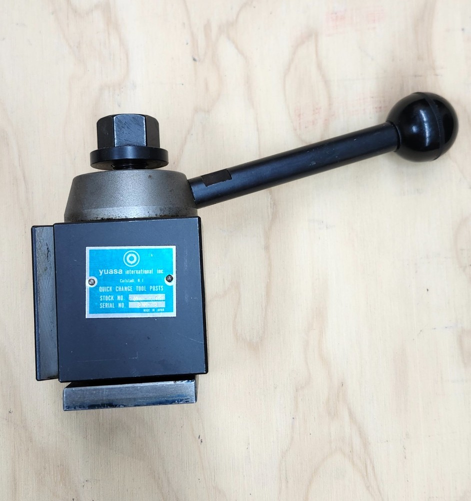 Yuasa Quick Change Tool Post Holder 740-100 & 2 Holders 10"-12"