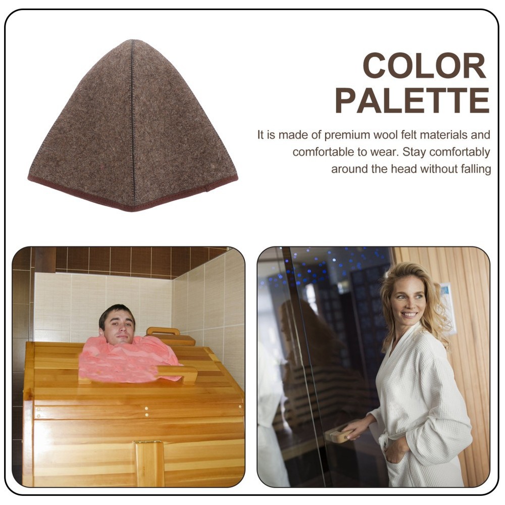 Wool sauna accessories Hat Sauna Hat for Men Wool Felt Bath