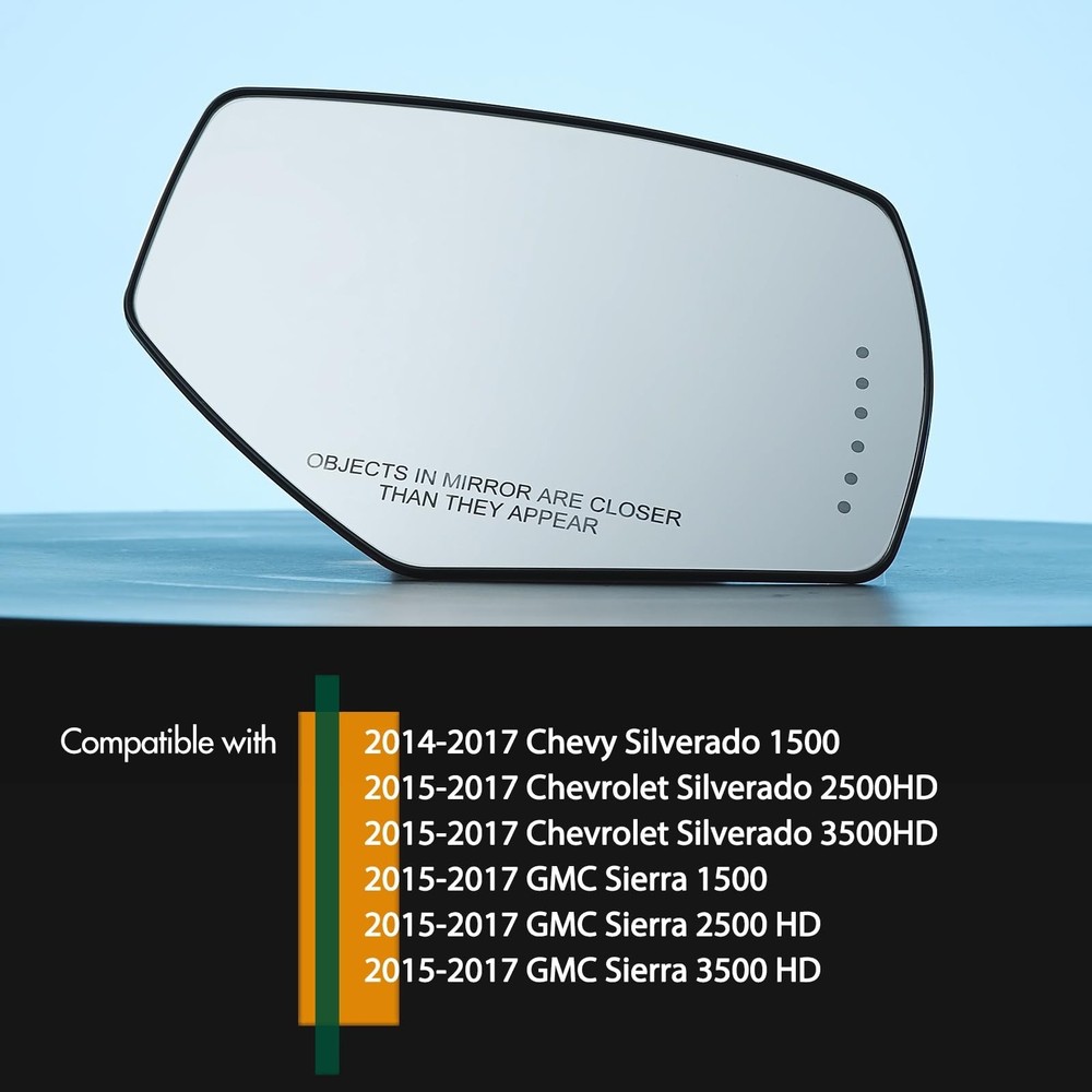 Passenger Side Mirror Replacement for 2014-2017 Chevy Silverado 1500 2500HD 3...