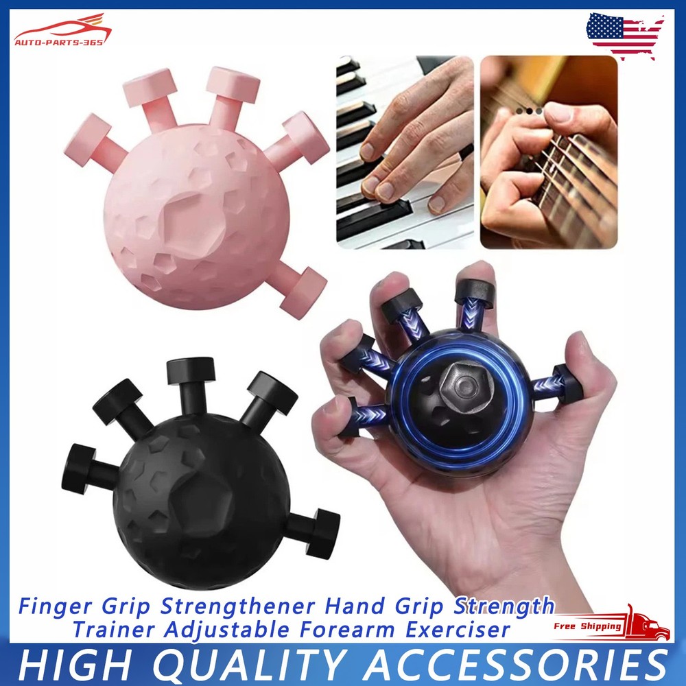 Finger Grip Strengthener Hand Grip Strength Trainer Adjustable Forearm Exerciser