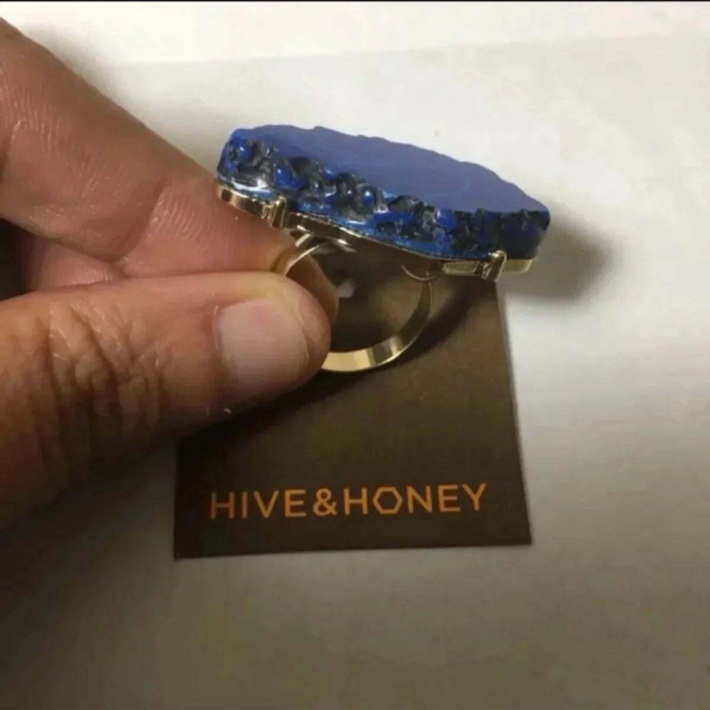 Hive & Honey Dark Blue Stone Ring