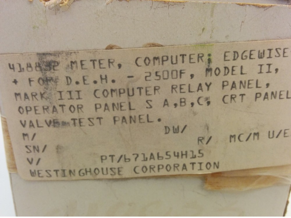 WESTON INSTRUMENTS MODEL 121/122 PANEL METER, 0-100, SPRING SLIP MOUNTING, NIB