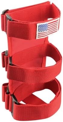 Roll Bar Fire Extinguisher Mount Strap Red