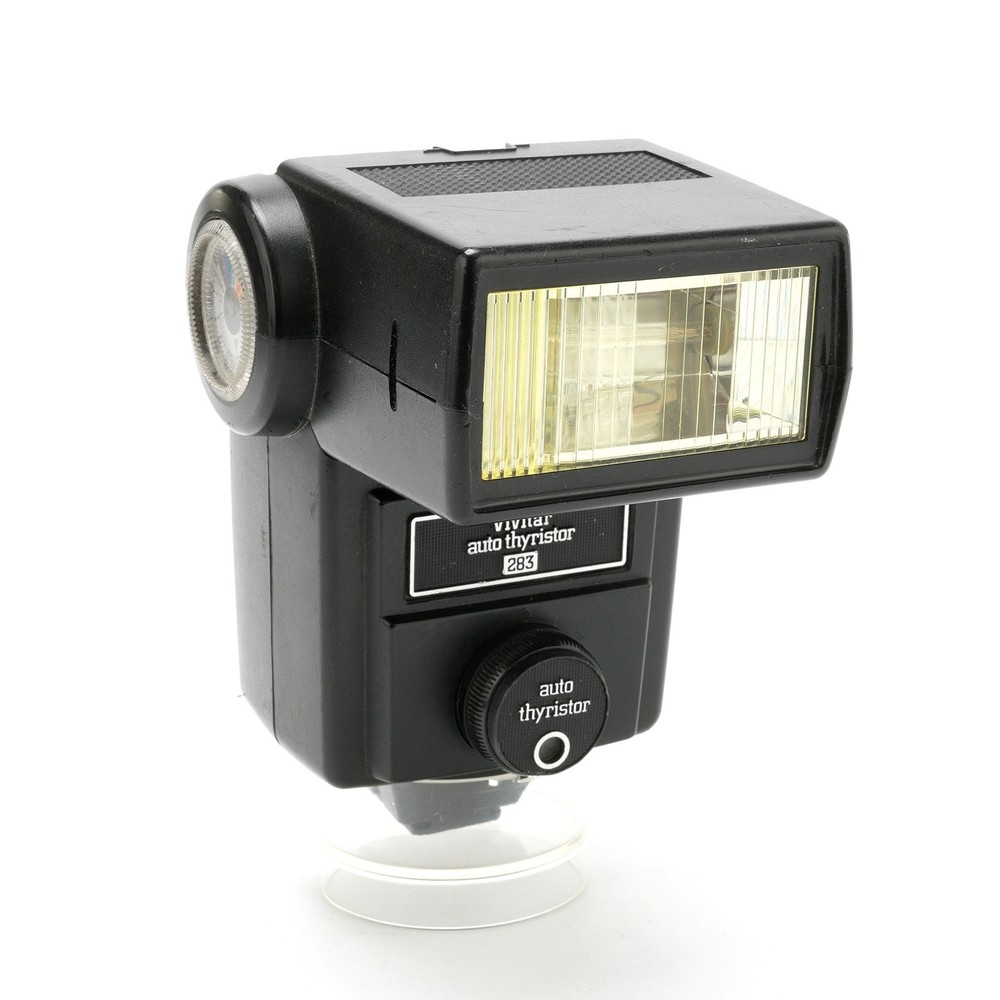 Vivitar 283 Auto Thyristor Flash w/ Filter Adapter & Sensor Adapter