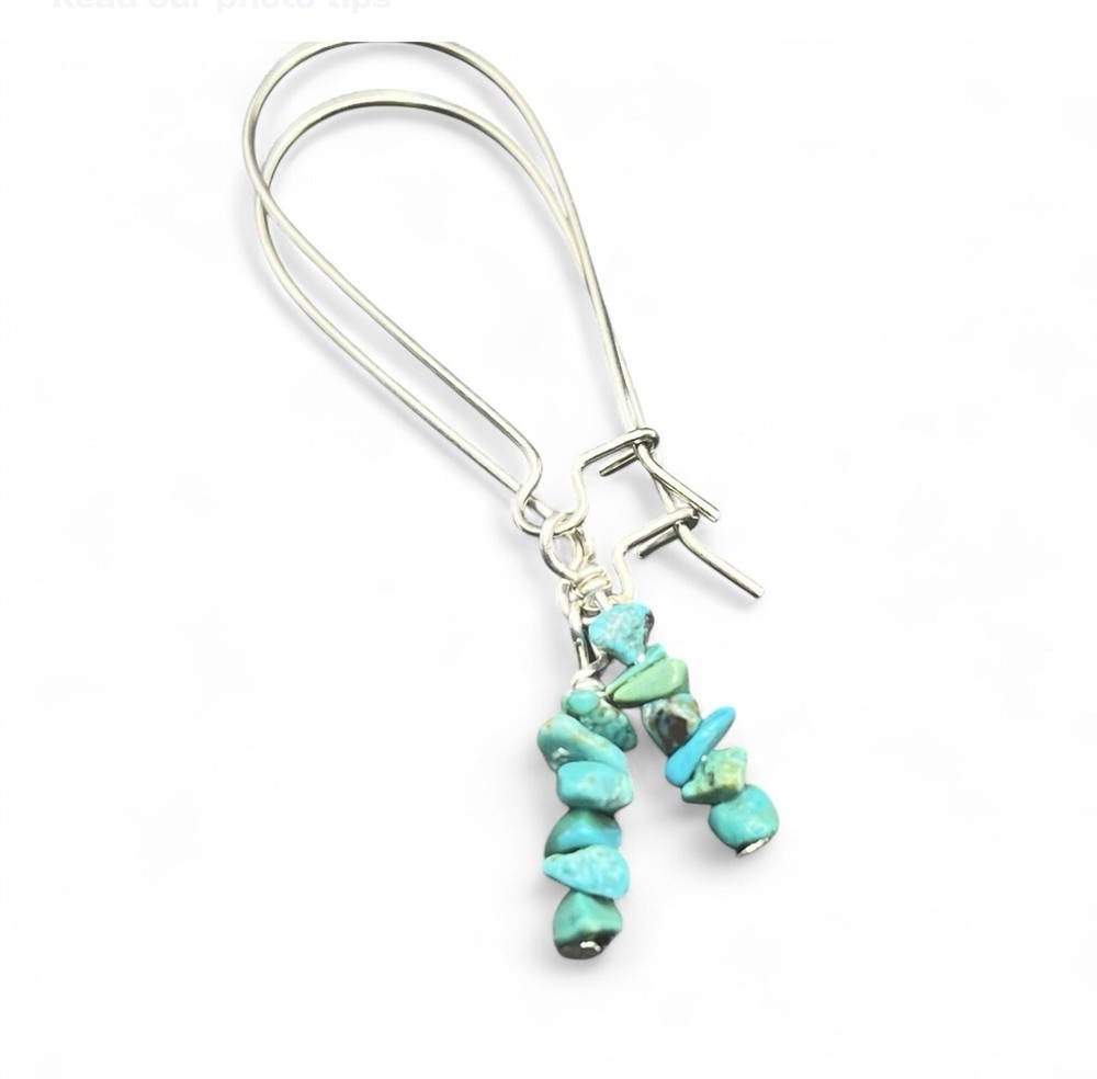 Turquoise Genuine/Authentic Stone Handmade Earrings