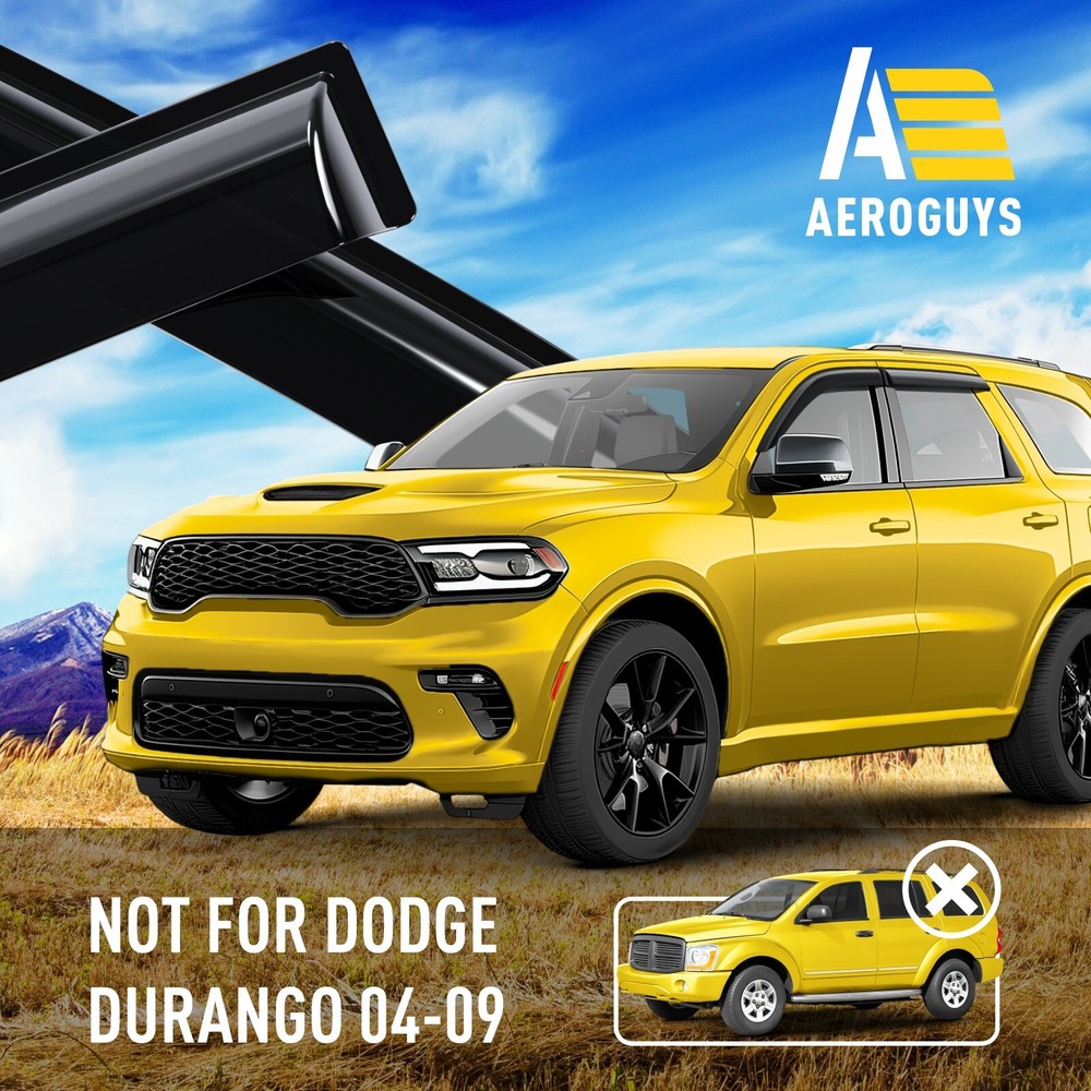 Rain Guards Vent Visors Shade for 2011-2025 Dodge Durango