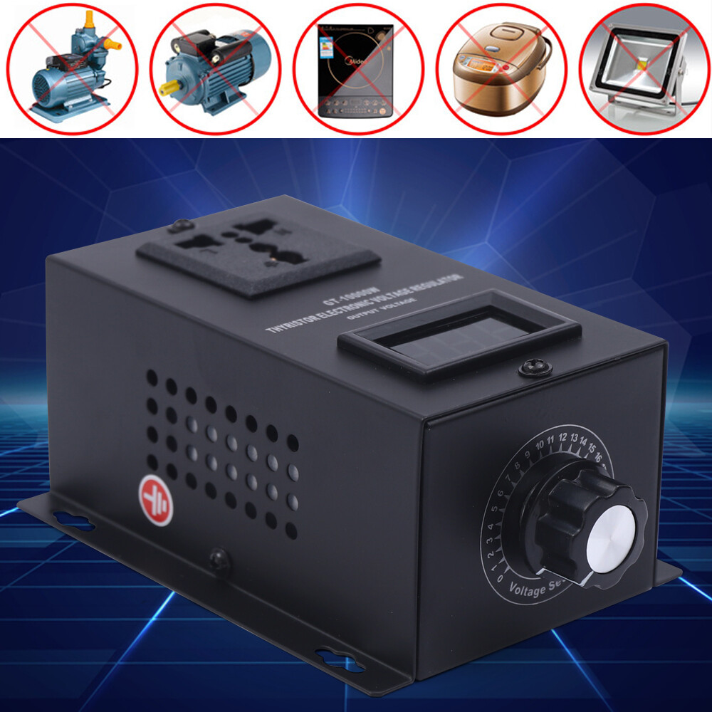 Variable Voltage Regulator Dimmer Motor Speed Controller AC 110V  10000W SCR NEW