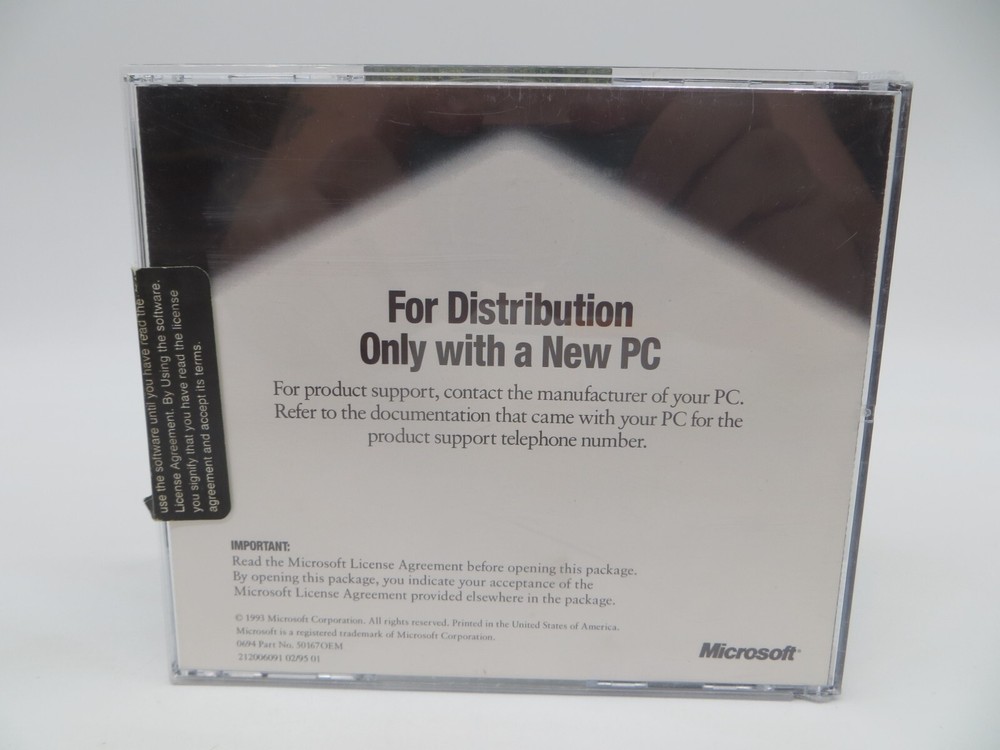 MICROSOFT GOLF 1993 CD-ROM 186-052-002OEM Computer Disc