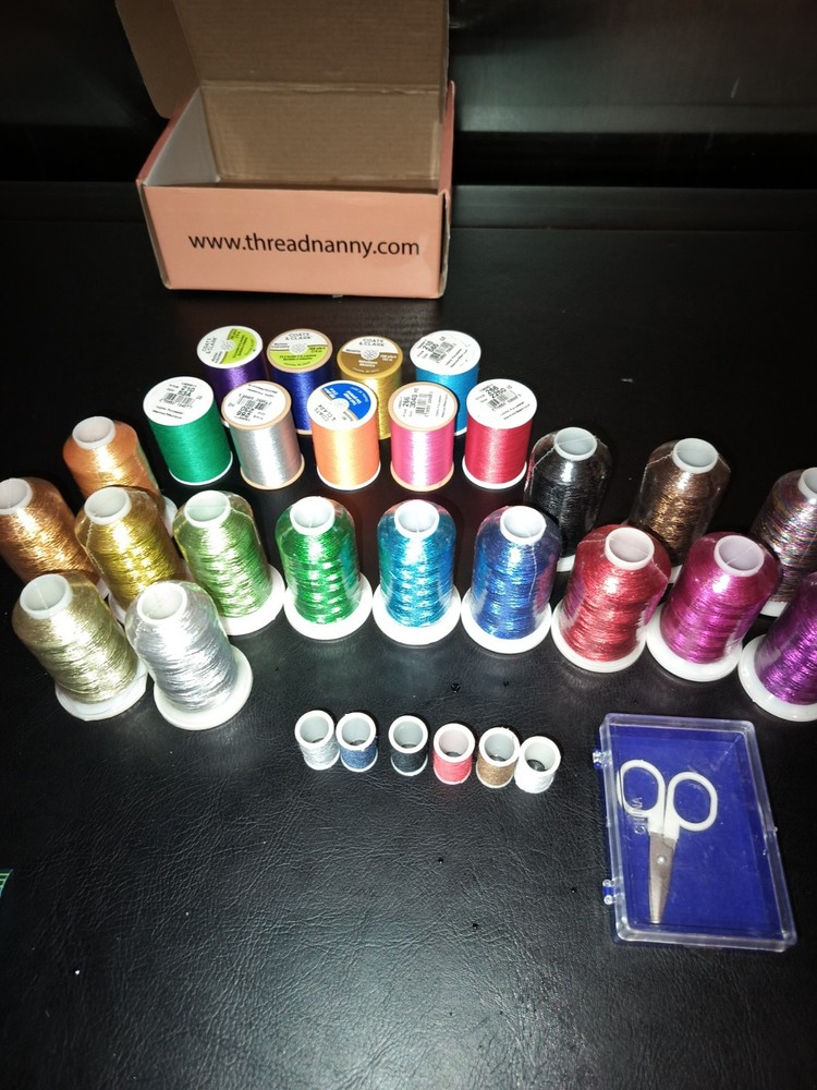 Machine Embroidery Thread Lot Kit Multicolor- Coats & Clark- Special Threads