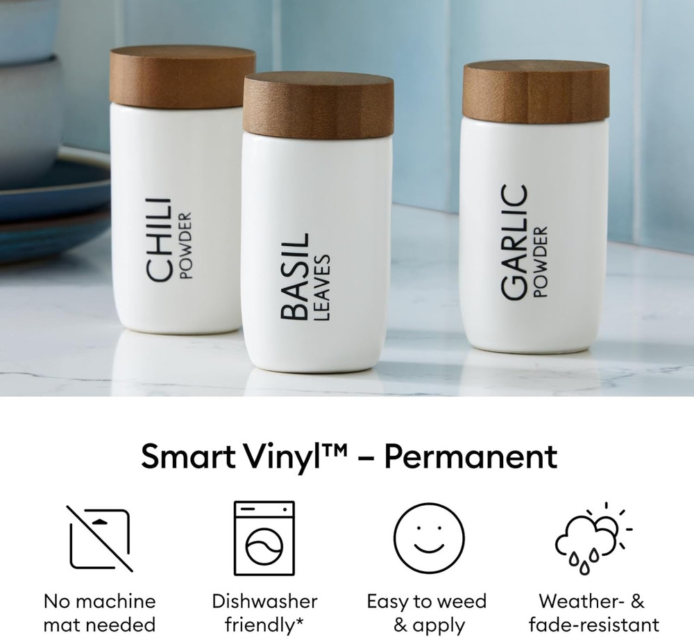 Smart Permanent Vinyl for Joy Xtra Machine, Sampler Pack (9.5In X 24In, 6 Sheets