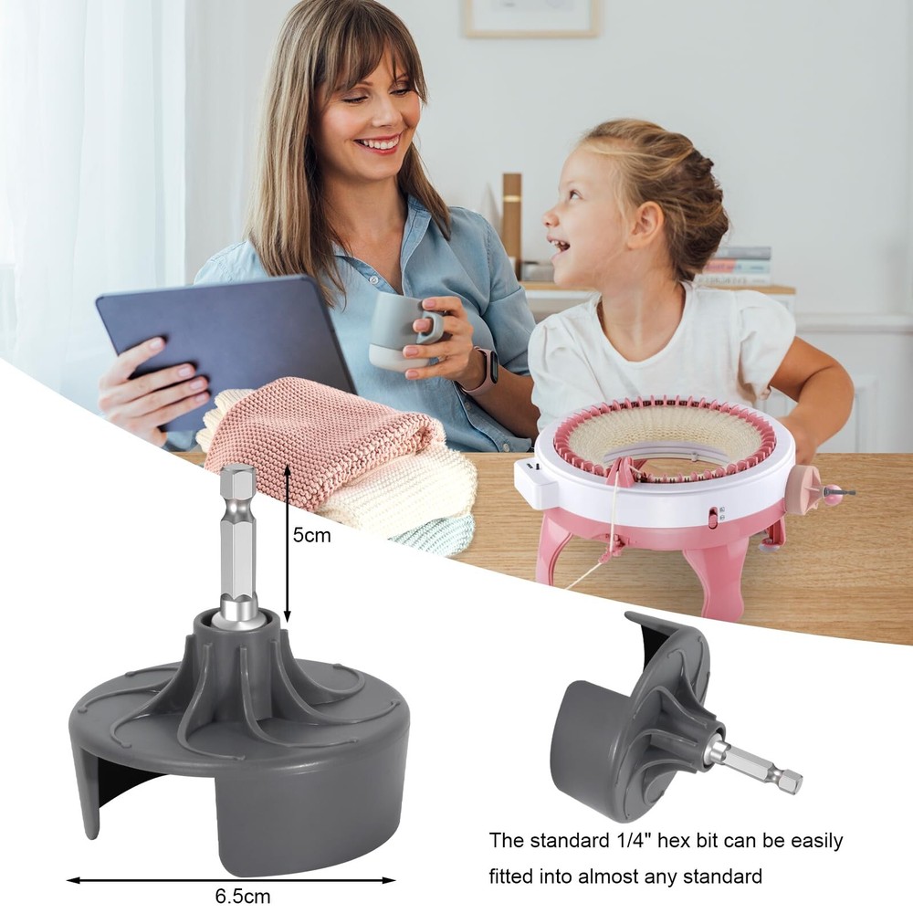 Knitting Machine Adapter, Quick Knit Replaceable Crochet Machine Adapter with...