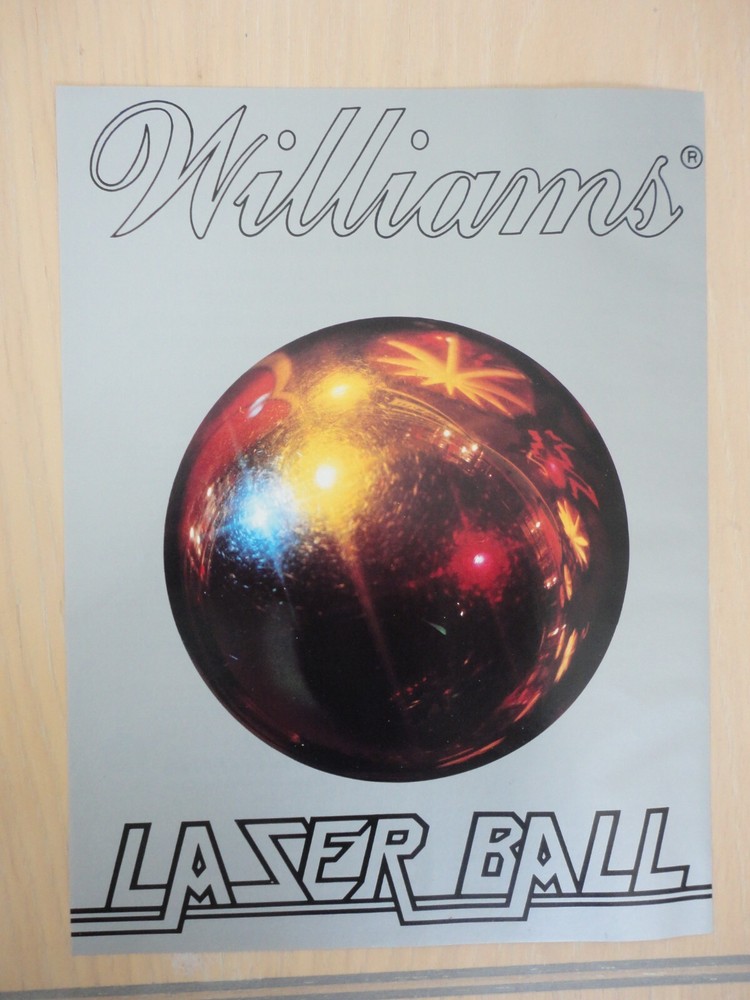 Laser Ball Pinball Machine 2 Page Original Magazine Pull Out Advertisement