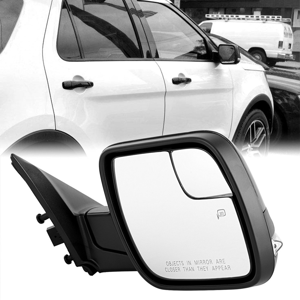Side Mirror For FORD Explorer 16-19 w/ Power Heated Puddle Light Passenger Side