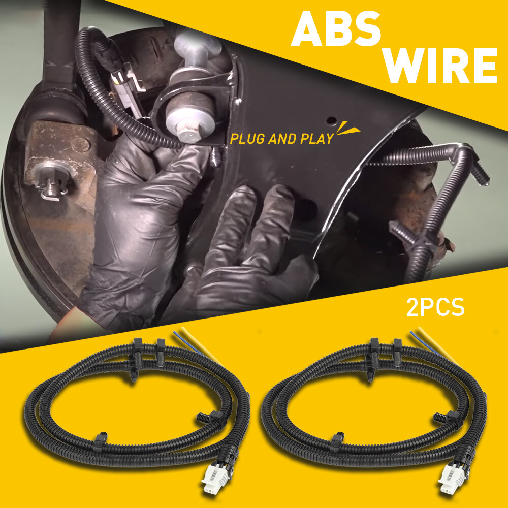 2PCS ABS WHEEL SPEED SENSOR WIRE HARNESS FRONT LEFT/RIGHT FOR 00-15 CHEVY IMPALA