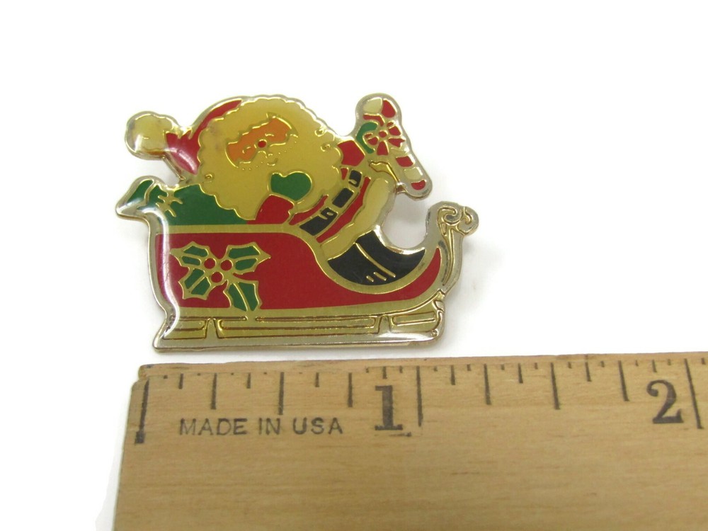 Christmas Bells Double Design Vintage Pin Nice Design