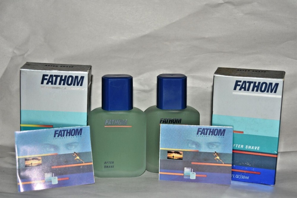 2x NIB Fathom After Shave splash 1.7 oz each