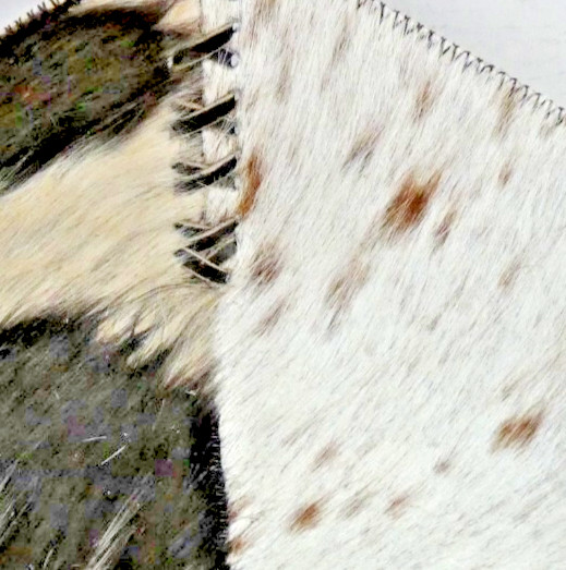 Cowhide Stitched Leather Bowl w Free Coaster