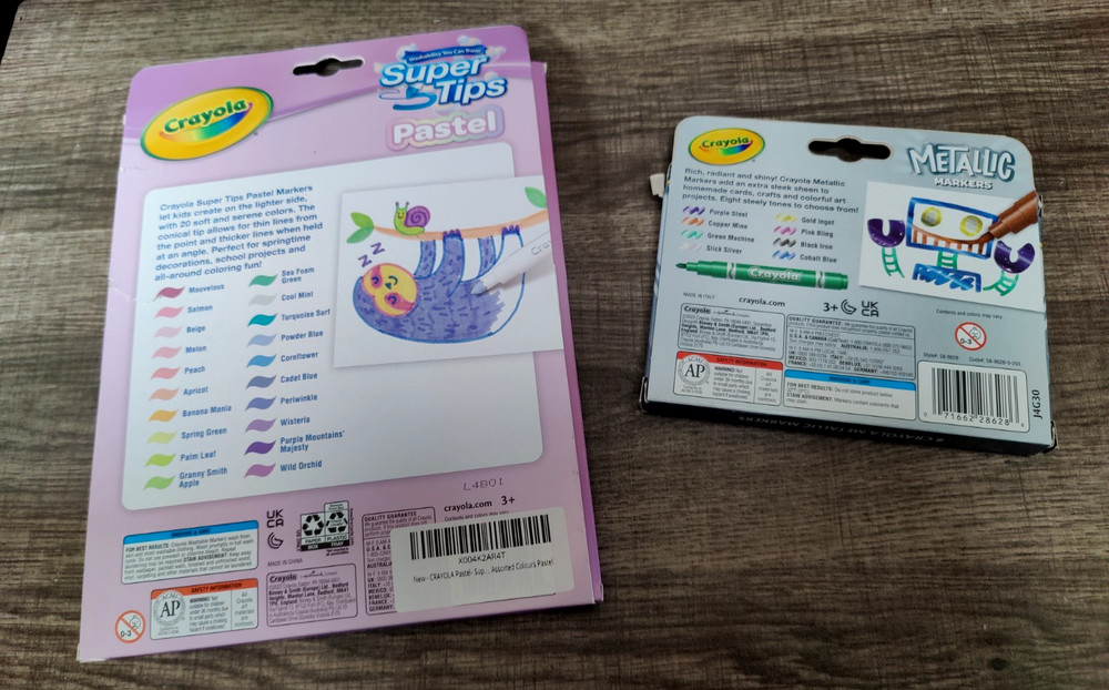 Crayola Marker Bundle - Pastel & Metallic Sets (28 Markers)