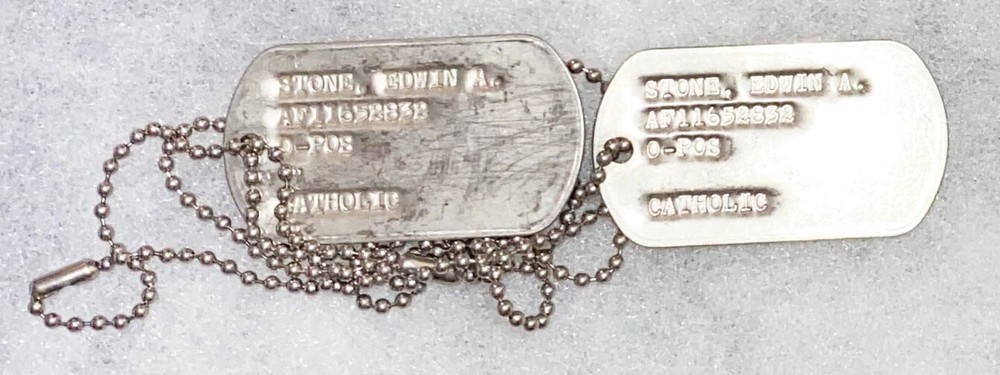 Edwin Stone Dog Tag Set