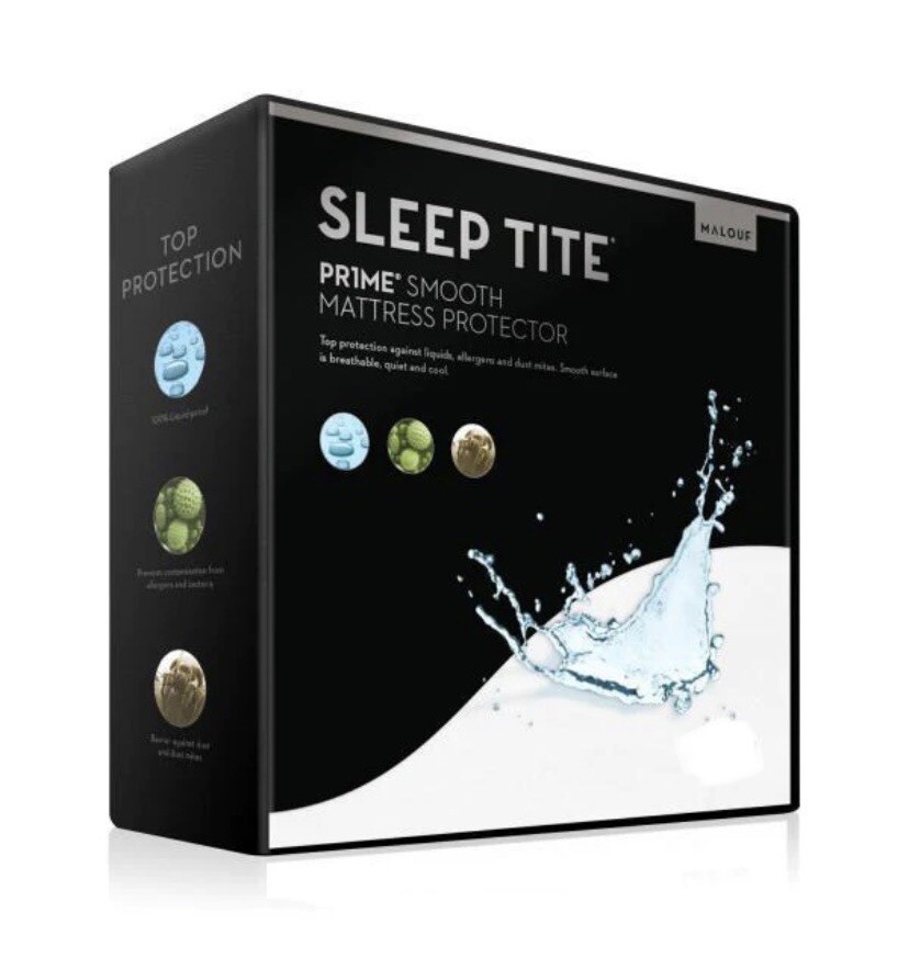 Malouf Sleep Tite Pr1me® Smooth Mattress Protector Split Cal King