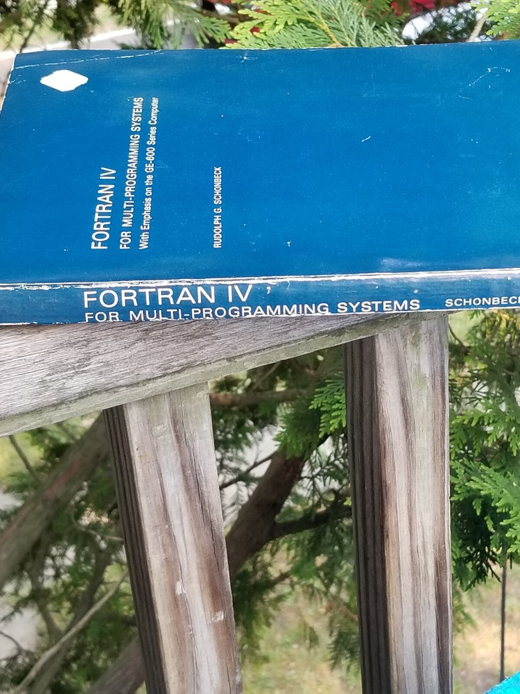 VINTAGE ELECTRONICS BOOK 1966 FORTRAN IV MULTI PROGRAM SYSTEMS GE-600 COMPUTER