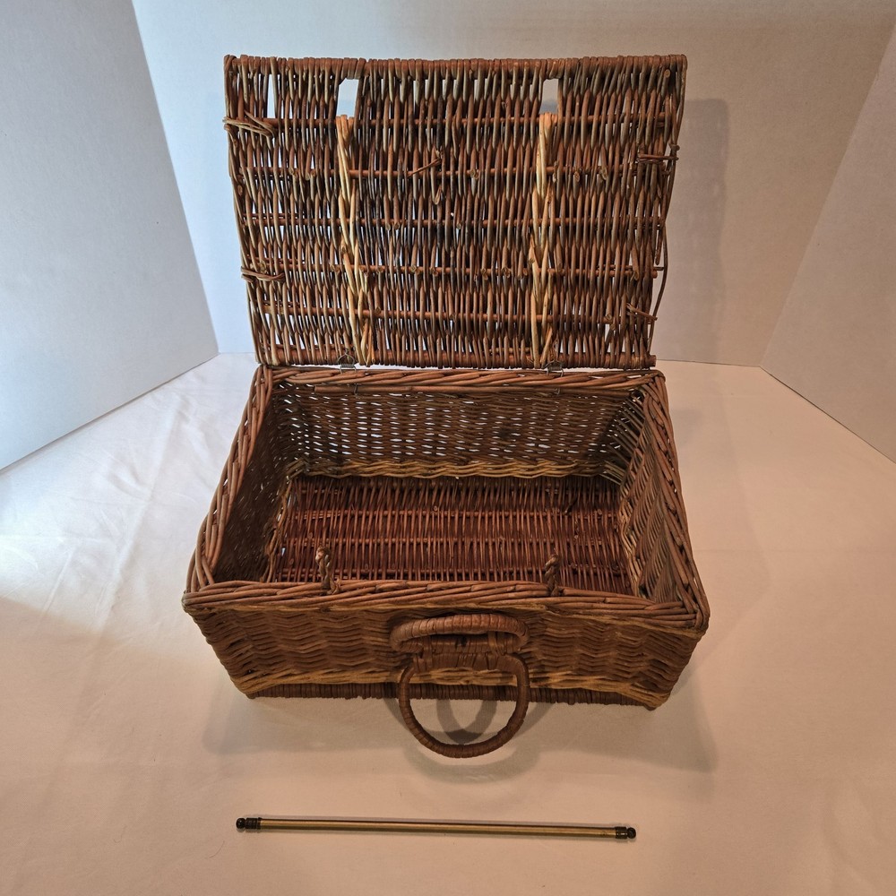 Vintage Wicker Sewing Box