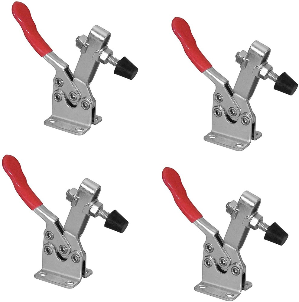 POWERTEC 4pcs Horizontal Quick-Release Toggle Clamp Capacity 300 lbs (20327)
